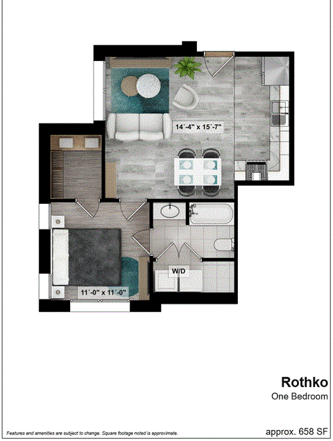 bedroom floor plan an in 2 bed 1 bath